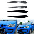 2X Headlight Eyebrow Trim for Up (2011–2015) ABS Eyelid Black