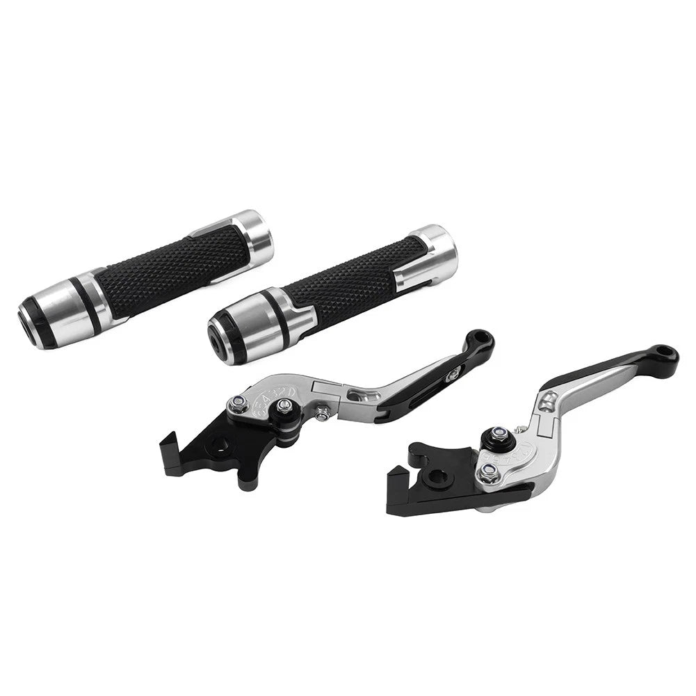 Set of 2 Silver Extendable Brake Clutch Levers for BMW S1000R S1000RR