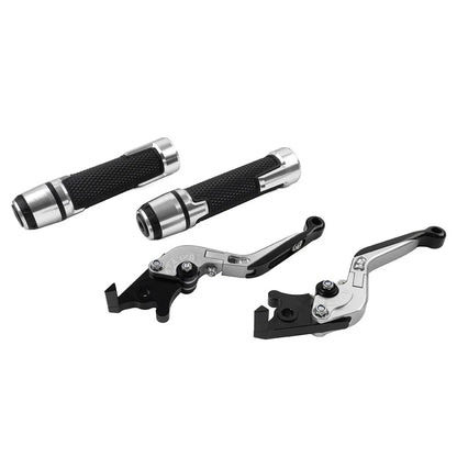 Set of 2 Silver Extendable Brake Clutch Levers for BMW S1000R S1000RR