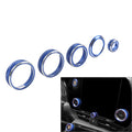 Blue Console Volume AC Switch Button Ring for Lexus NX250 NX350h (2022–2024)