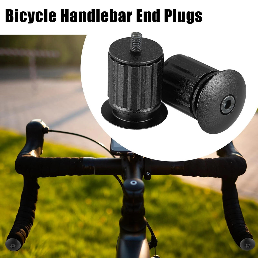 Handlebar End Plugs Pair Replacement for 17.5–22mm Bike (Black) (2000–2000)