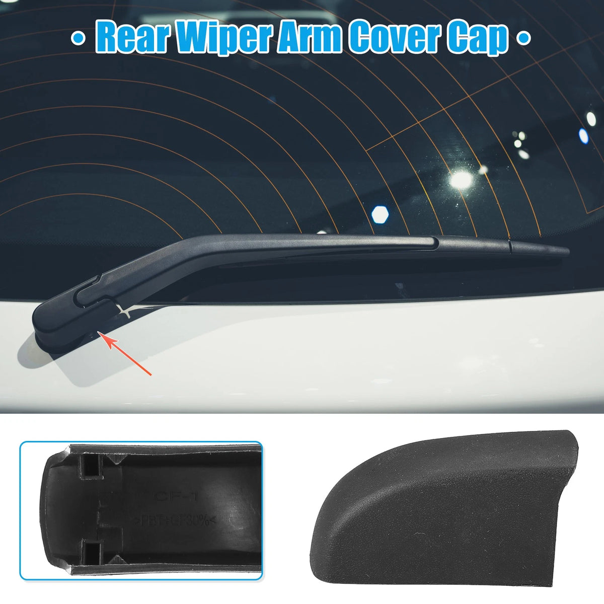 Wiper Arm Nut Cover Cap for Toyota CH-R (2018–2021)