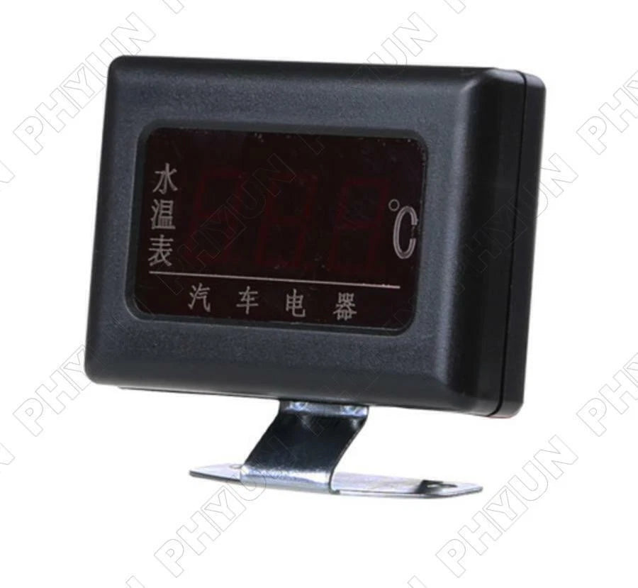 Water Temperature Gauge for Universal Vehicles (0-120℃) - Red Digital Display