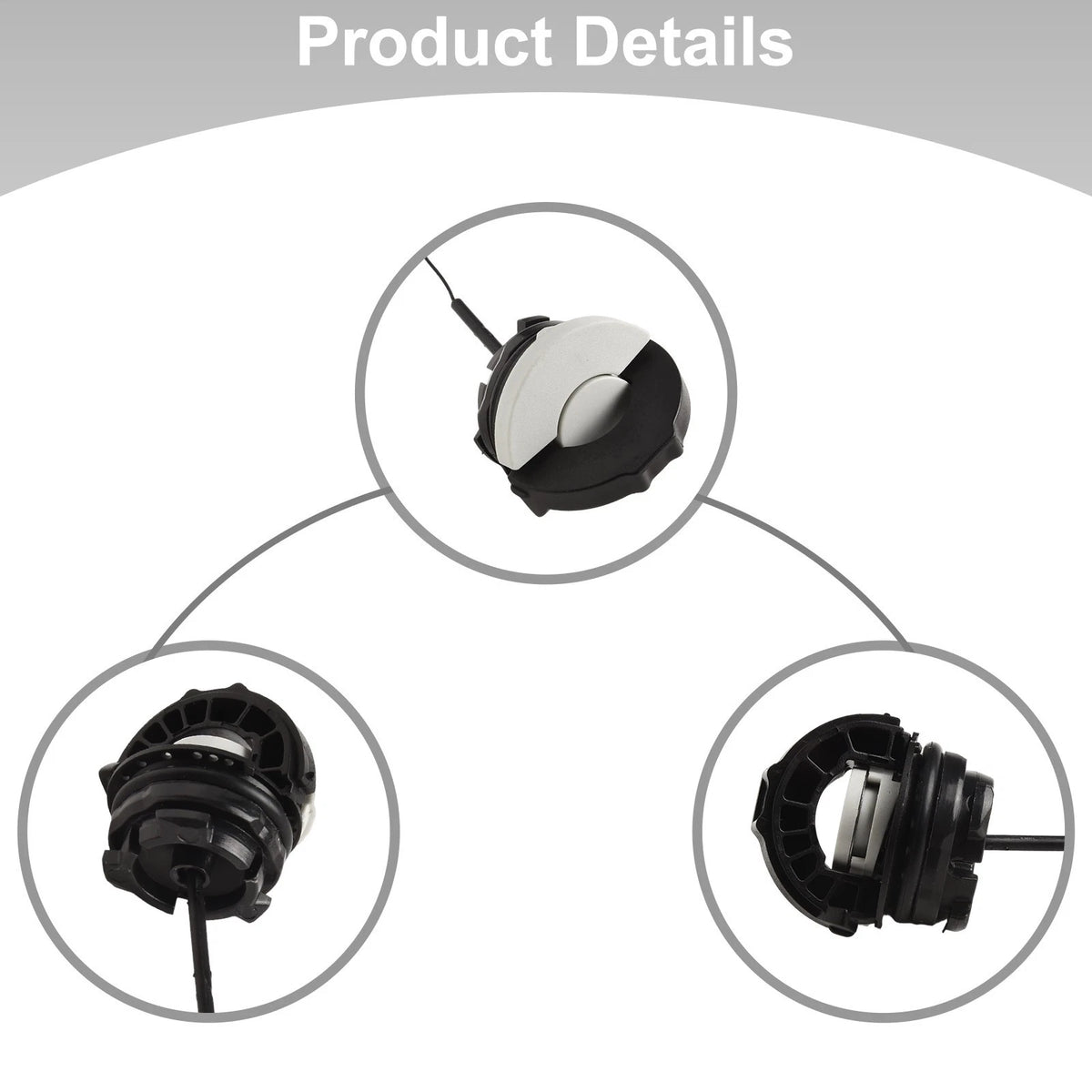 Set of 3 Backpack Blower Tank Lids for Stihl BR500 BR550 BR600