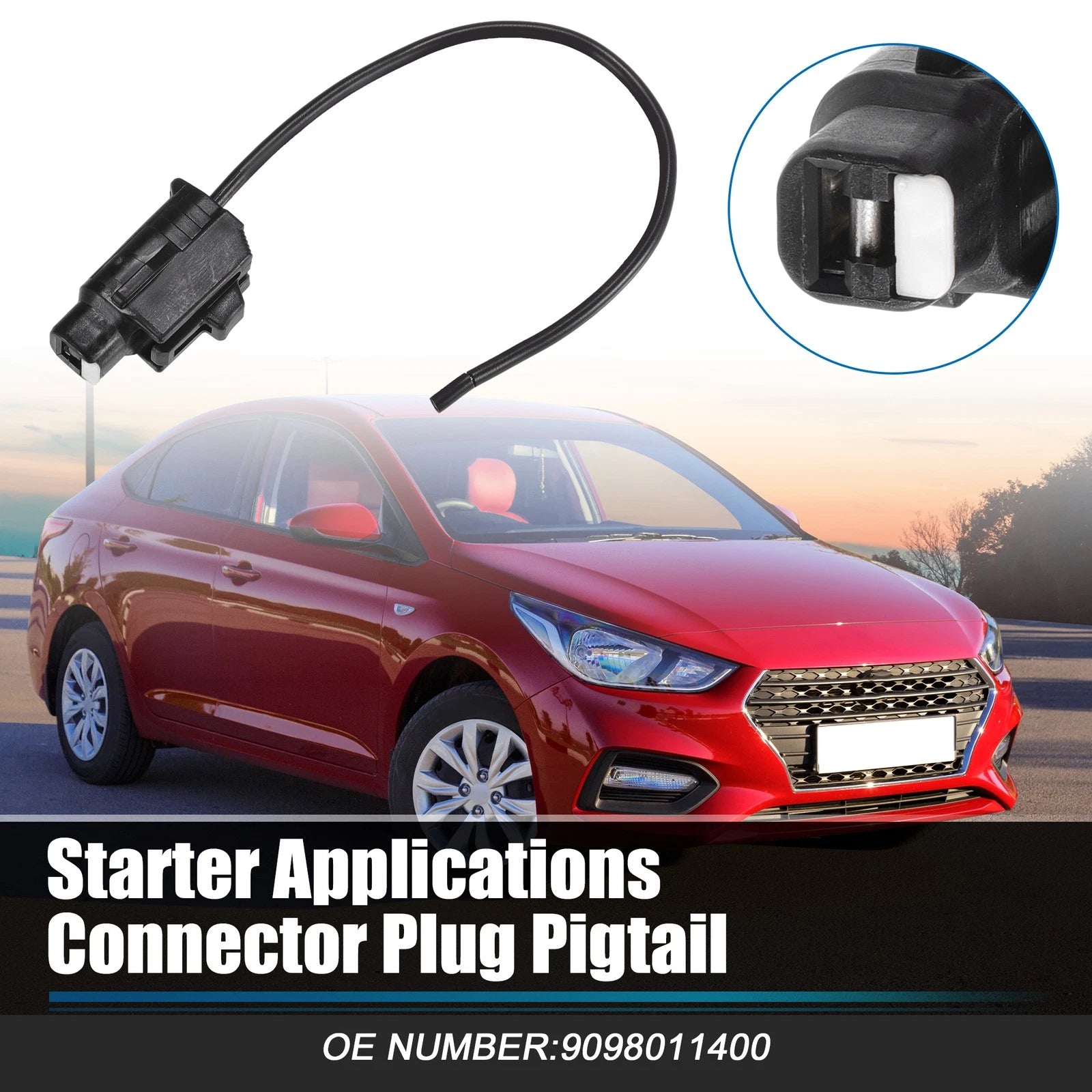Starter Applications Connector Plug Pigtail for Toyota Venza (2009–2016)
