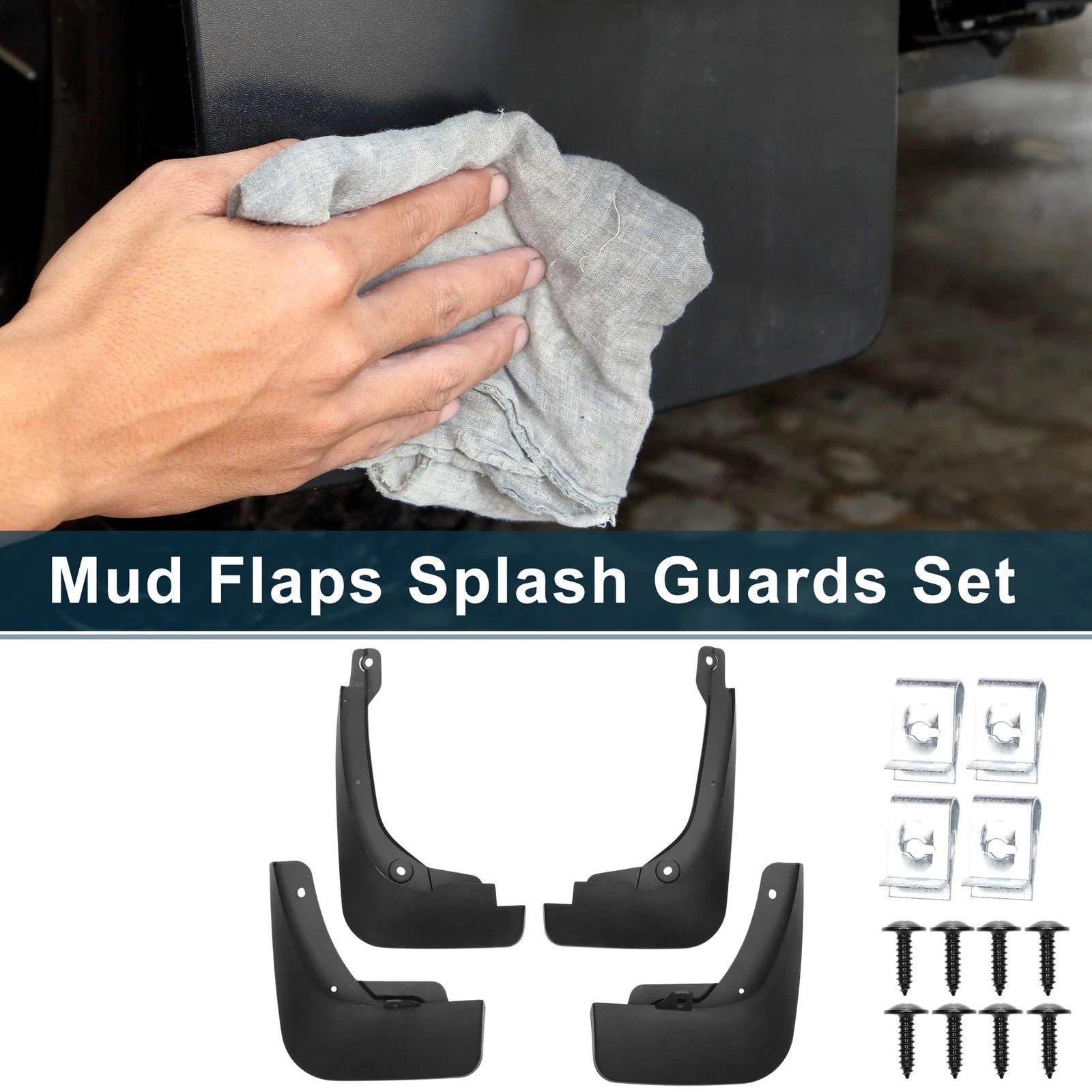 Set of 4 Mud Flaps Splash Guards for MG HS (2018–2024)