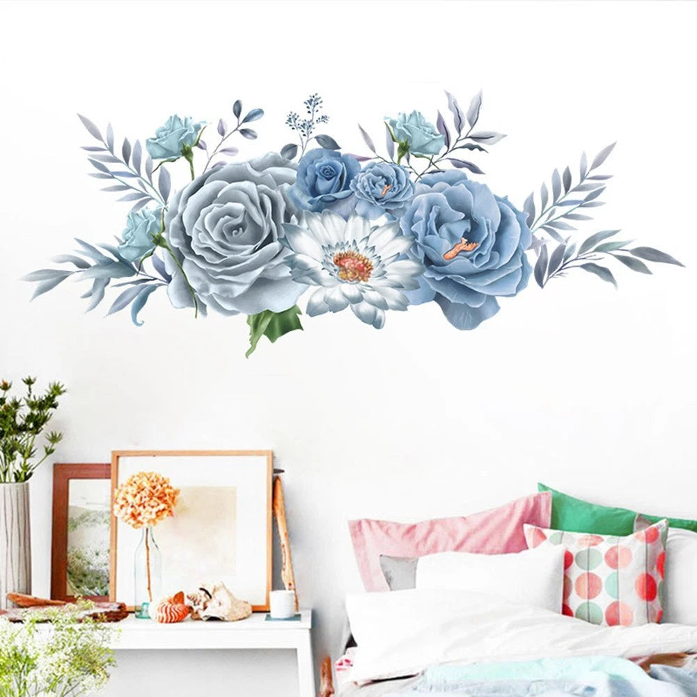 Peony Wall Sticker for Bedroom (30x90cm)