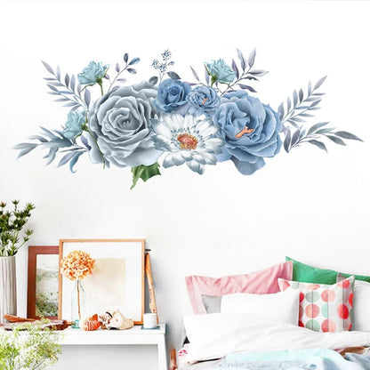 Peony Wall Sticker for Bedroom (30x90cm)