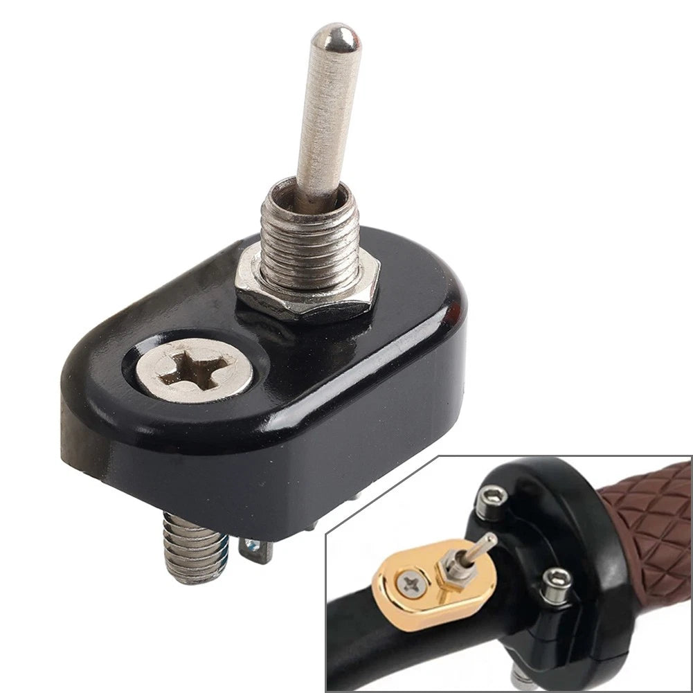 7/8" 1" Handlebar Motorcycle Mini Retro Toggle Switch For Harley Bobber Chopper