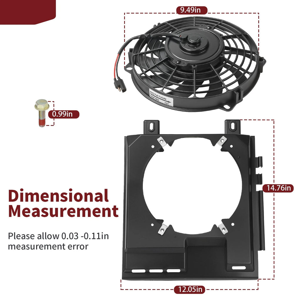 Radiator Cooling Fan Motor for Polaris Sportsman 500 (2000–2004) 2410123 5433059