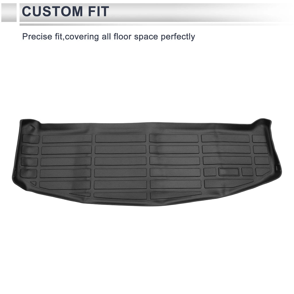 Cargo Liner Rear Trunk Mat TPE for Hyundai Santa Fe (2024–2025) Long Grid Pattern