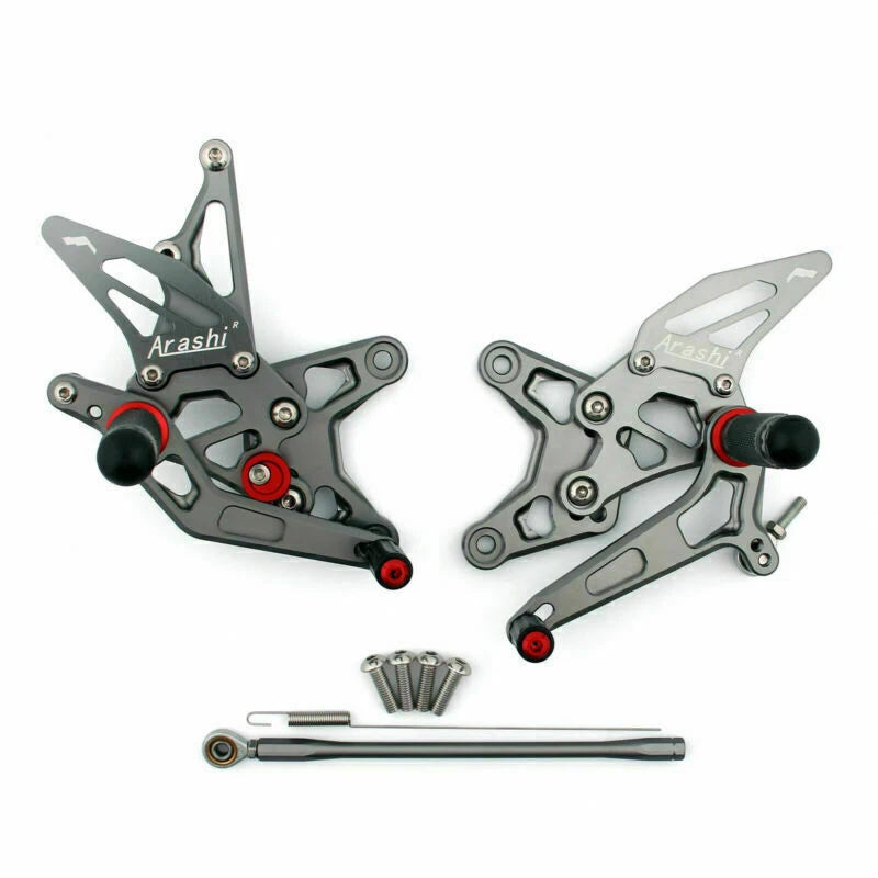 Rearsets Footpegs Pedal for Kawasaki ZX-6R Ninja (2009–2020) T9