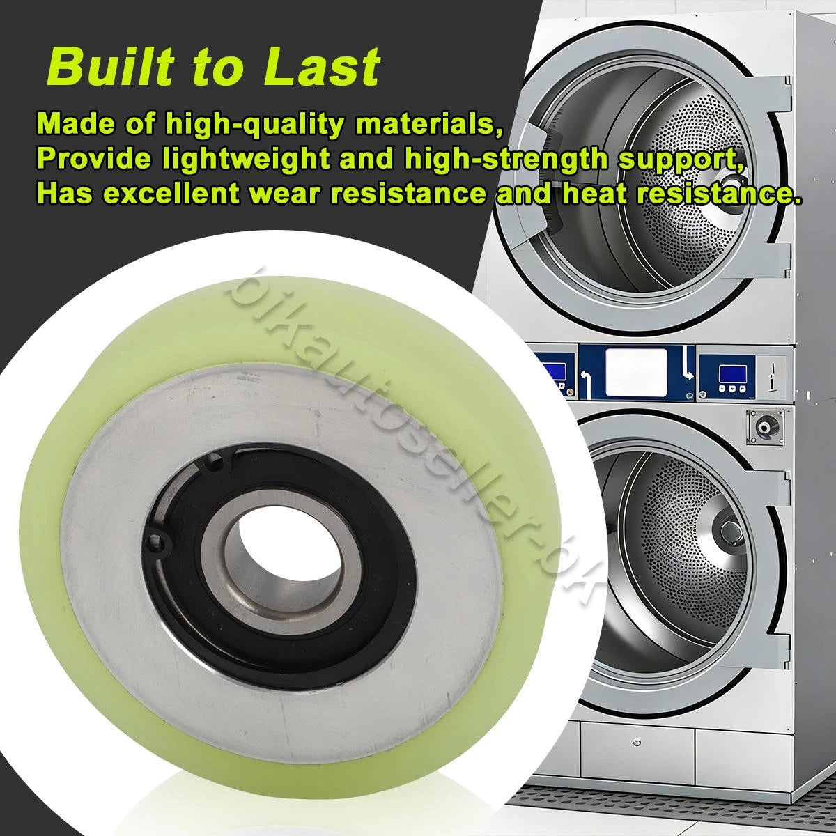 Dryer Drum Support Roller for Electrolux, Wascomat, Wascator, Nyborg (487137607)