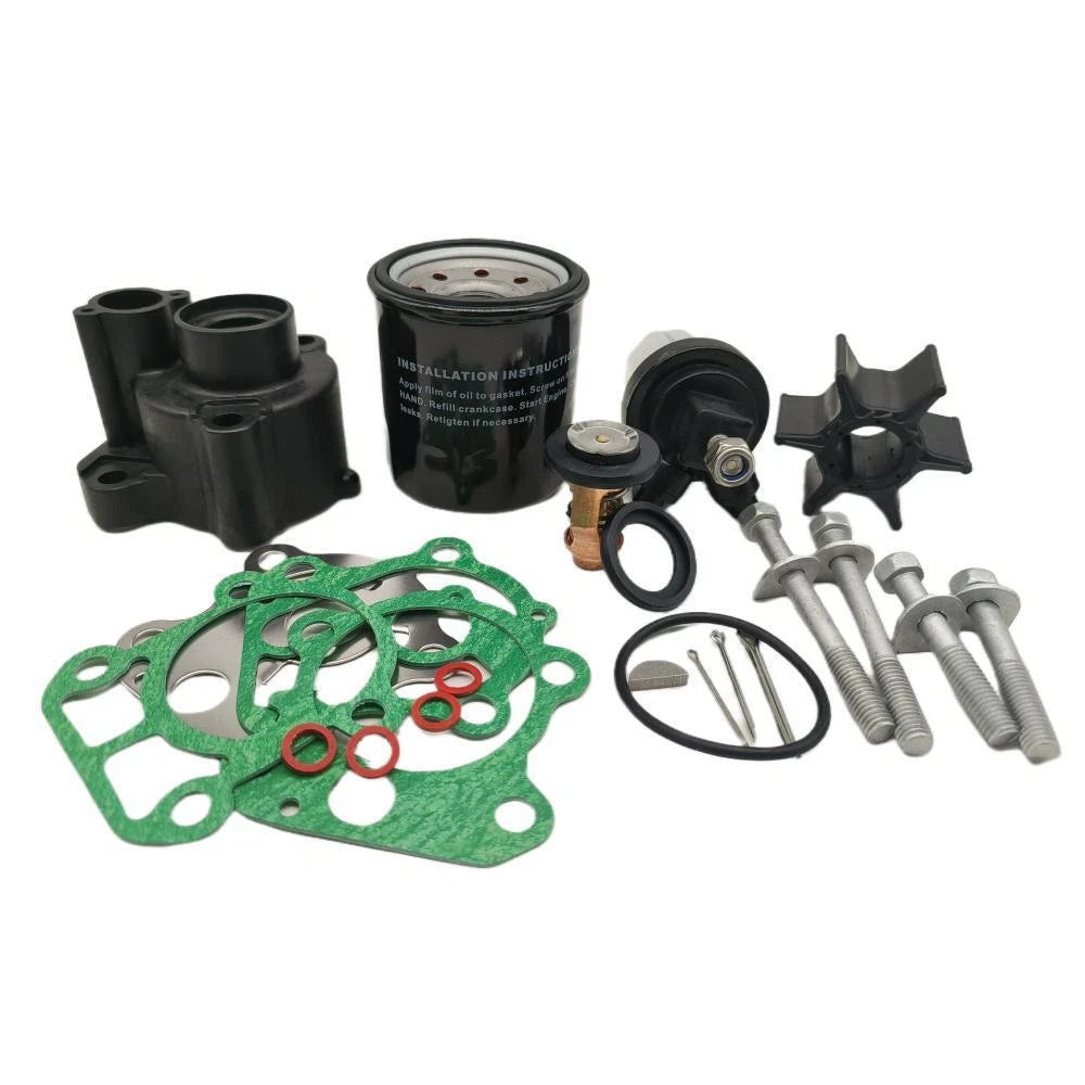 Outboard Maintenance Kit for Yamaha F80A F100A (4-Stroke) w/Thermostat, Oil Filter