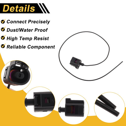 Set of 2 Fuel Pressure Sensor Connector Plugs for Audi A4 (2003–2009) No. 1J0973701