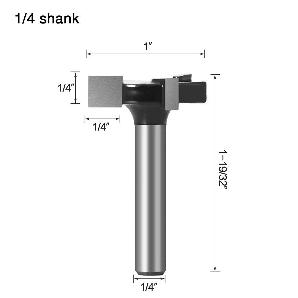 Surfacing Tipped Tool for CNC Machines (1/4 Inch Shank)