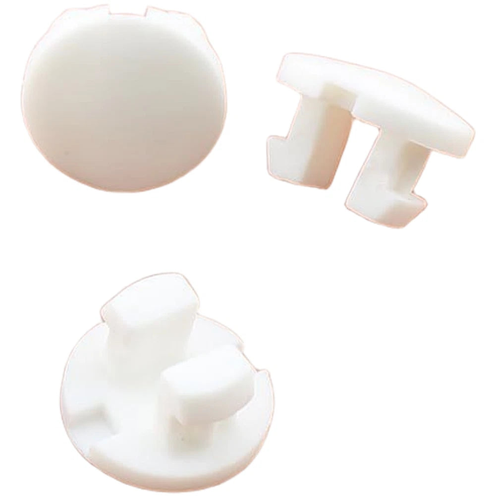 12PCS White Tape Lock Blind Bottom Rail Connector for Curtain Track Repair