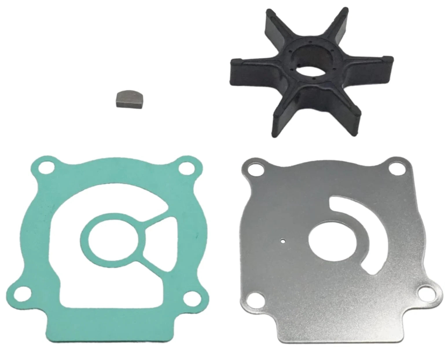 Outboard Water Pump Impeller & Plate for Suzuki 4-S (17461-96312, 17471-94401)