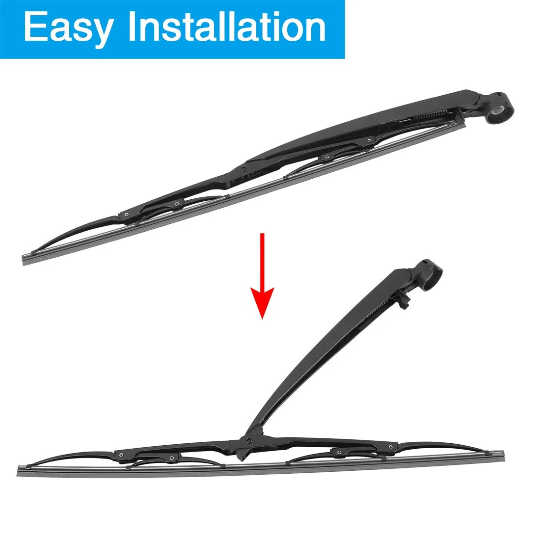 Rear Windshield Wiper Blade Arm Set 18 Inch for BMW 5 Series E39 (1995–2003)