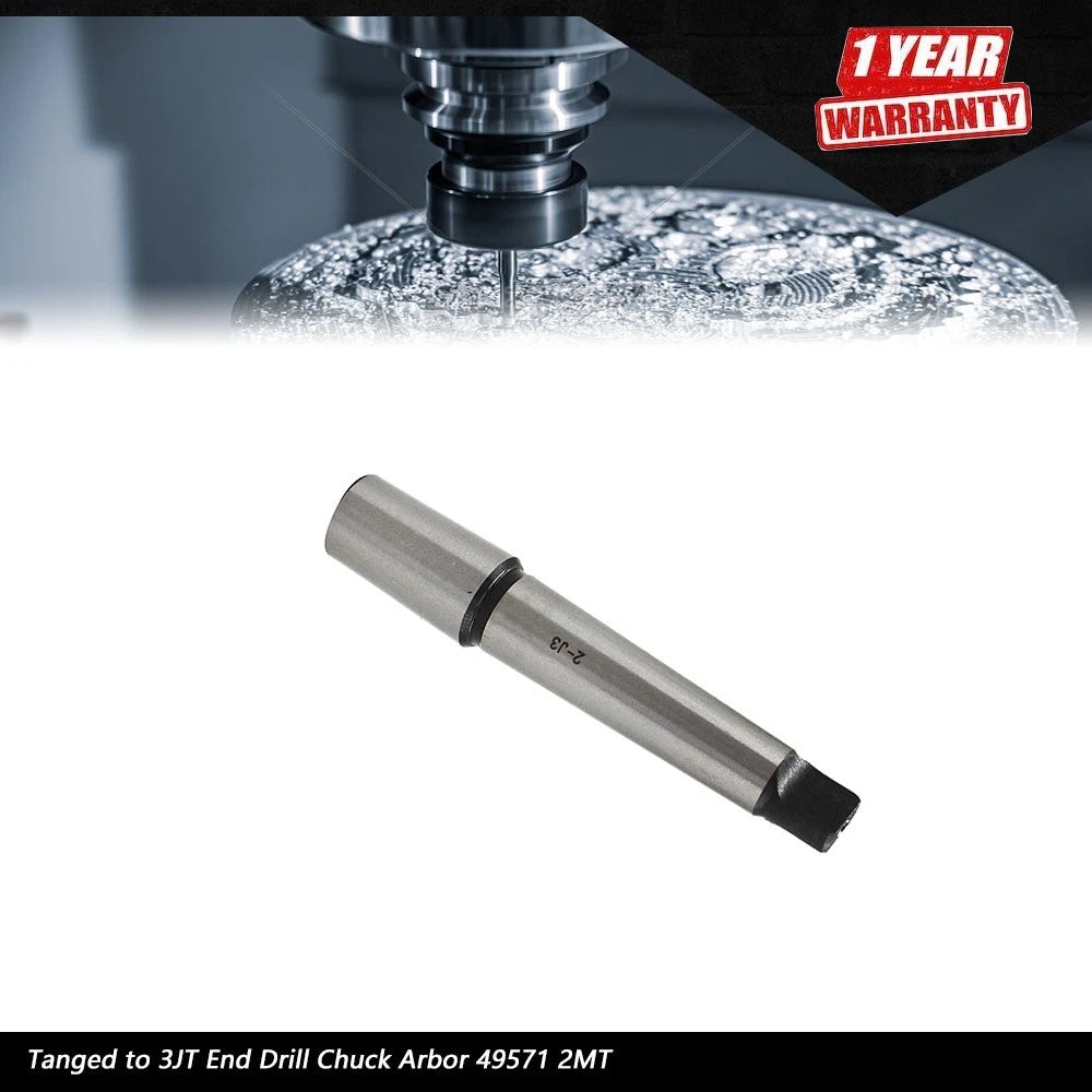 2MT Tang to 3JT End Drill Chuck Arbor 49571 for