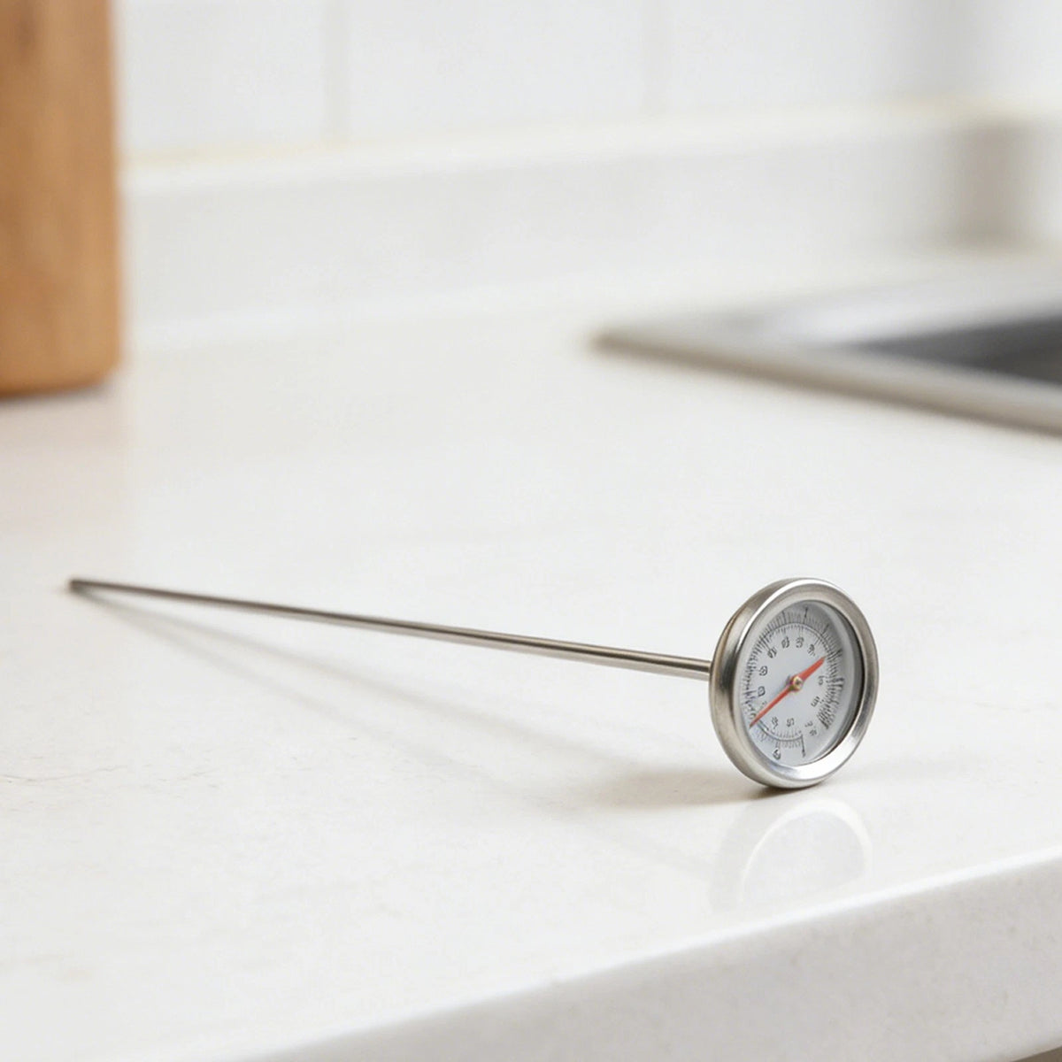19-Inch Stainless Steel Soil Thermometer for Gardening