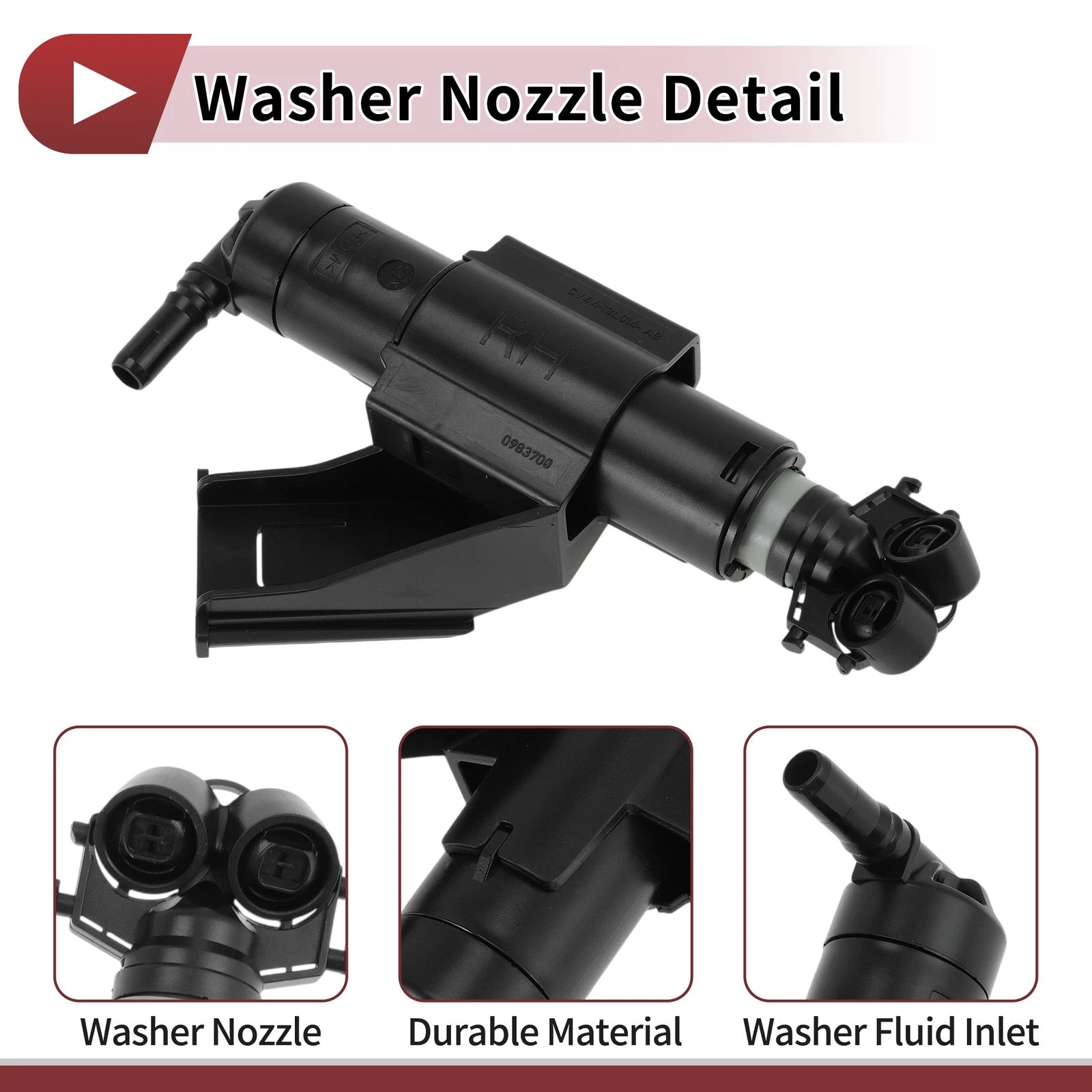 Headlight Washer Nozzle for Ford Kuga MK2 (2012–2015) 1 Pcs