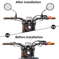 Pair Aluminum Handlebar Mirror Mount Bracket Clamp for Motorcycle