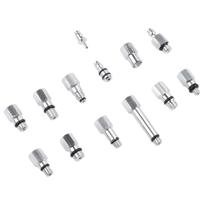 13PCS Bike Brake Bleed Connector Kit Aluminum Alloy