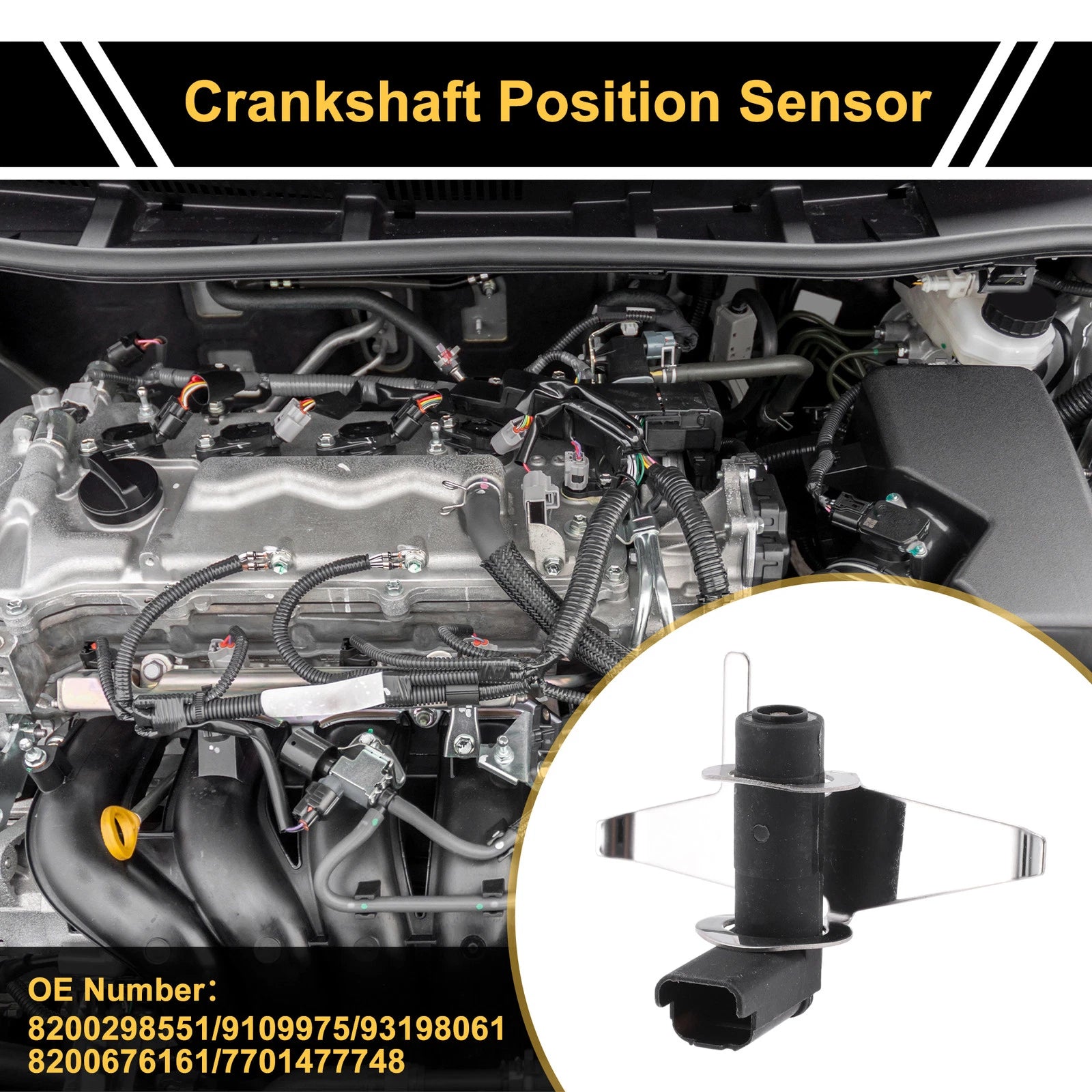 Crankshaft Position Sensor No.8200298551 for Renault Espace III (2000–2002)