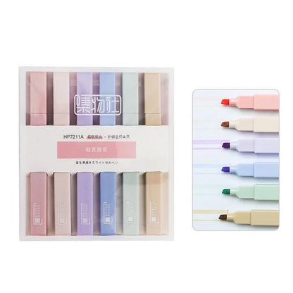 6-Pack Soft Marker Pens 4mm Nib for Smooth Writing Marking