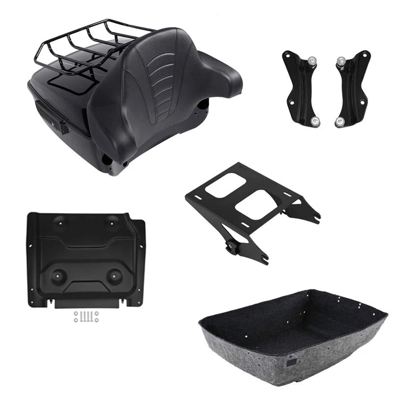 Trunk Backrest Mount Rack Docking Plate for Harley Road Glide (2014–2026)