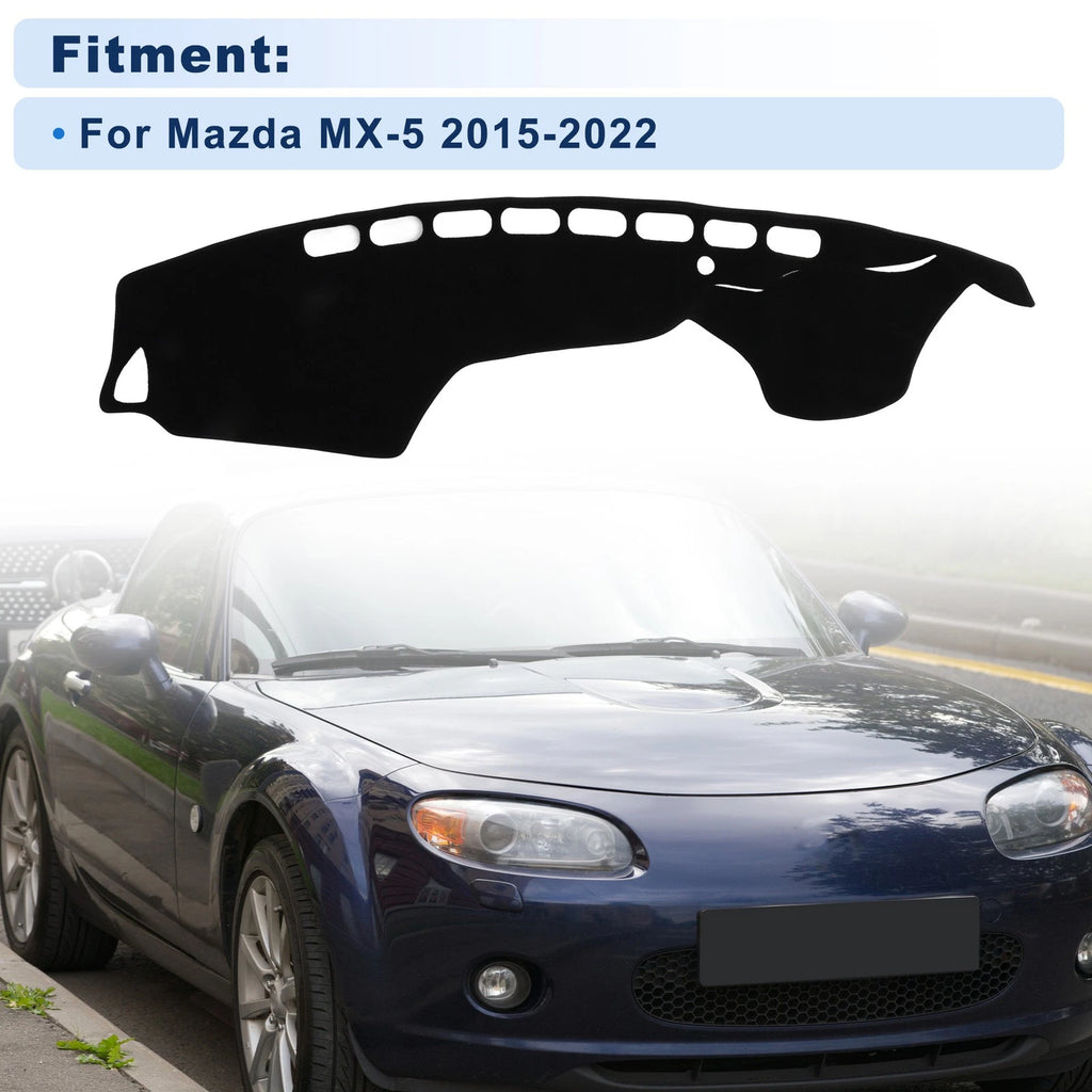Dash Cover for Mazda MX-5 (2015–2022) Polyester Black