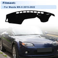 Dash Cover for Mazda MX-5 (2015–2022) Polyester Black