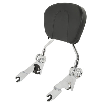 Detachable Backrest Sissy Bar Chrome for Harley Touring Street Glide (2009–2026)