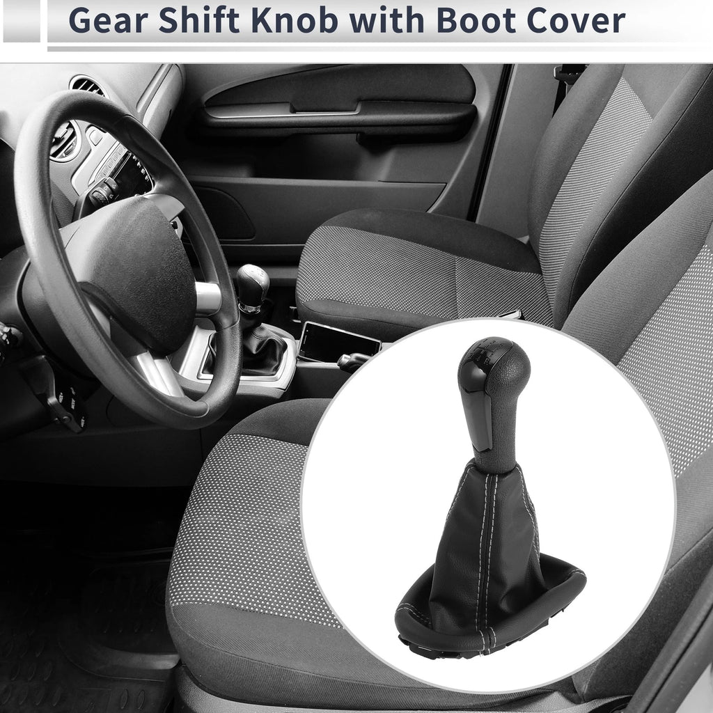 Shift Knob with Boot Cover 5 Speed Replacement for Chevrolet Spark (2011–2015)