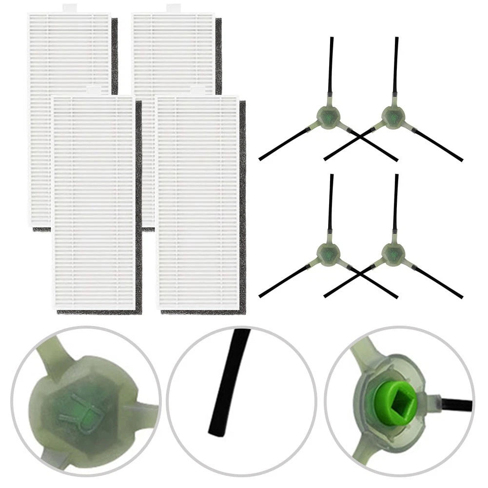 Side Brush and HEPA Filter Kit for Lefant M2 M2S M2 Pro Models