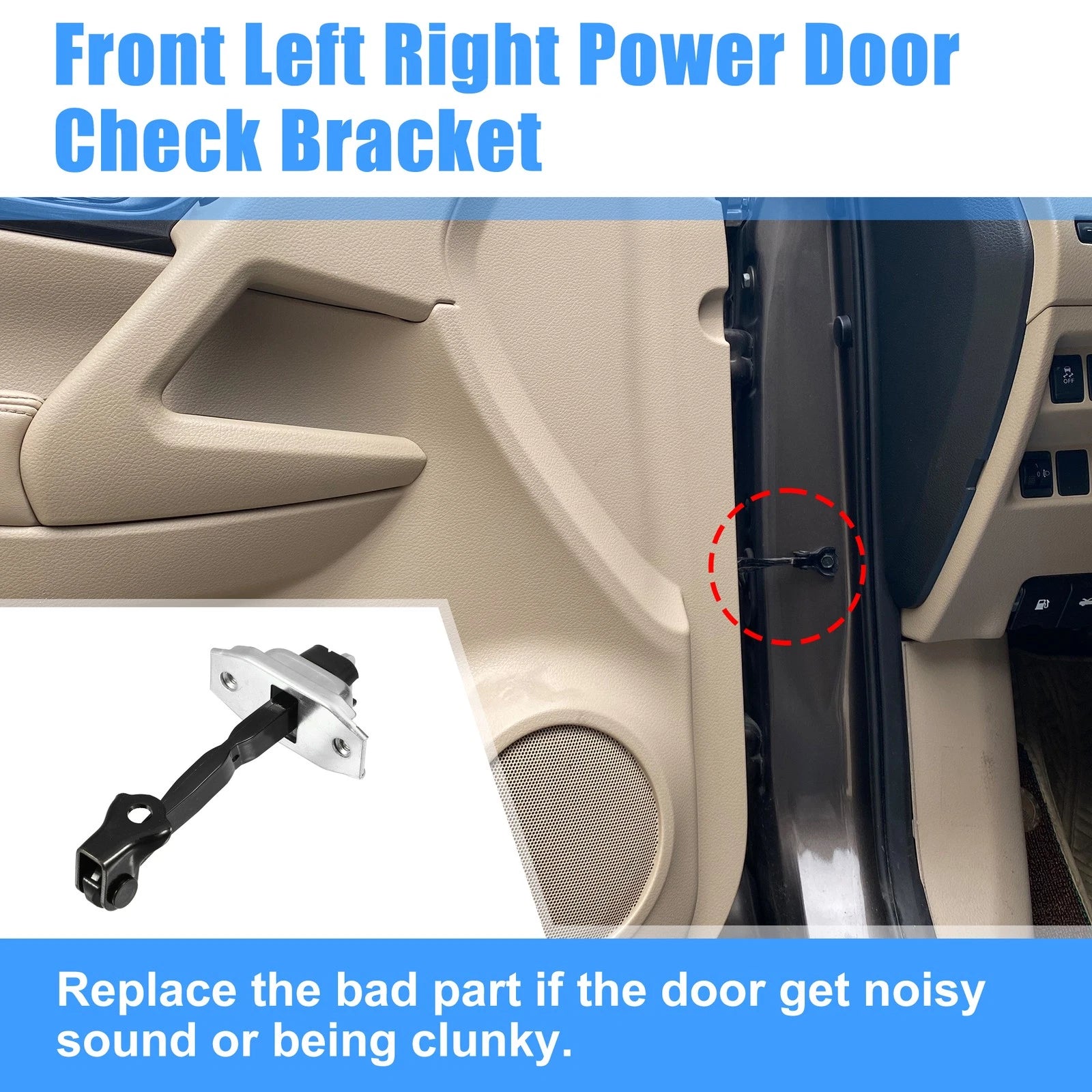 Front Left Right Door Check Arm Strap Replacement for Toyota Camry (2006–2011)