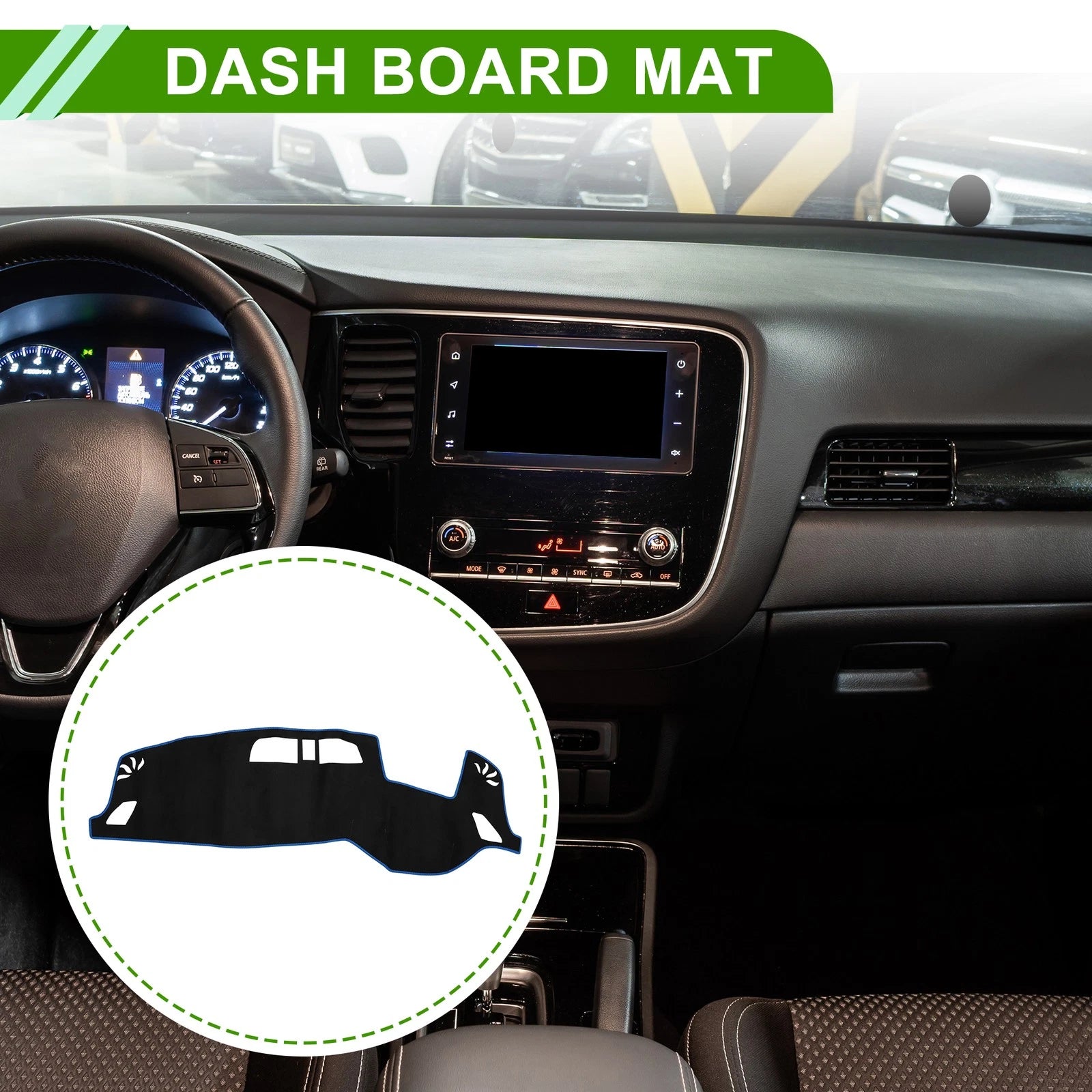 Dashboard Dash Cover Mat Replacement for Mitsubishi Outlander 3 PHEV GN0W (2018–2023)