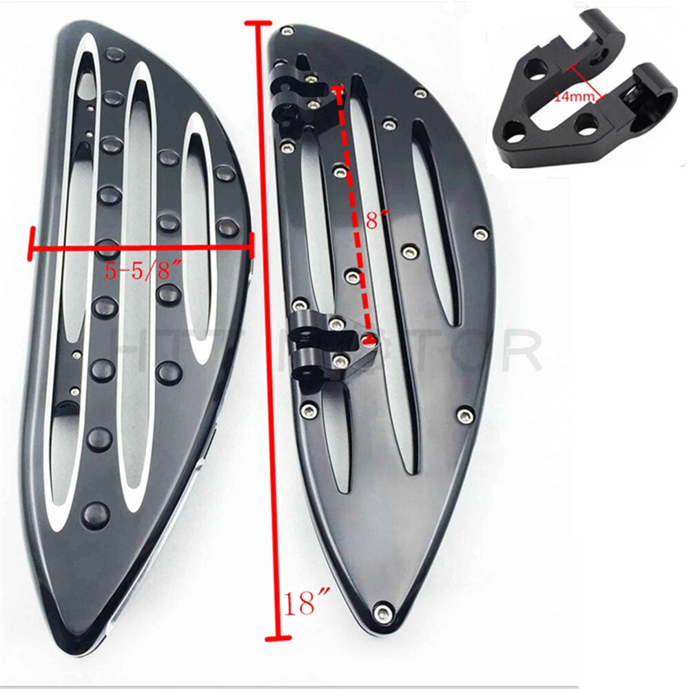 Billet Front Driver Stretched Floorboard for Harley Touring (1986–2020)