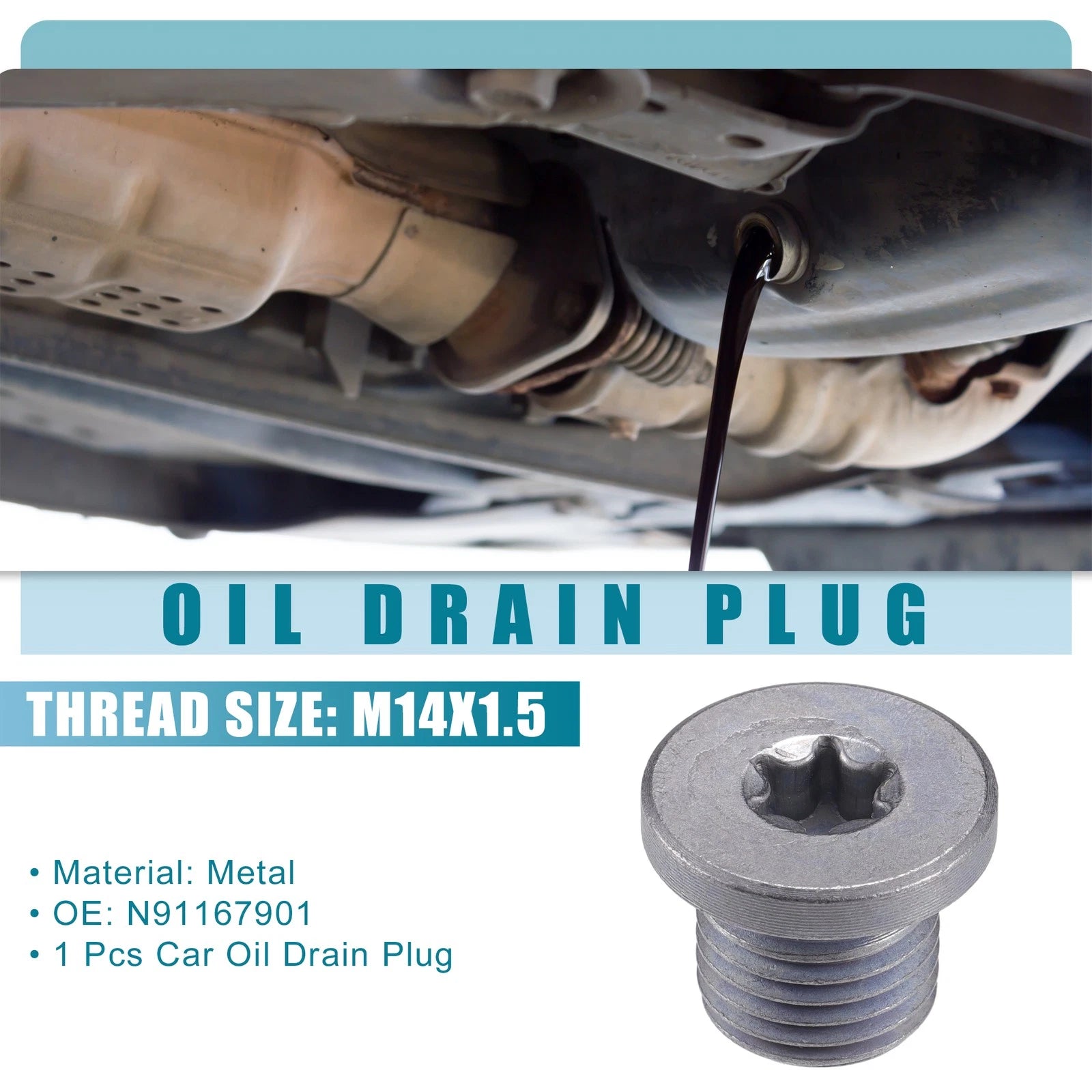 Oil Drain Plug Replacement for Audi A3 (2009–2013)