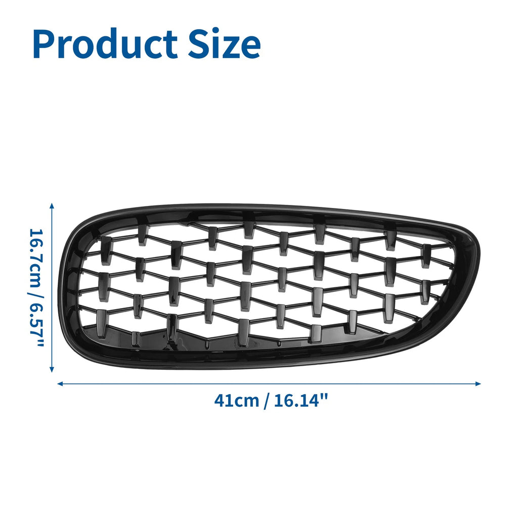 Front Hood Bumper Grille Grill Pair Replacement for BMW Z4 E89 (2009–2016)