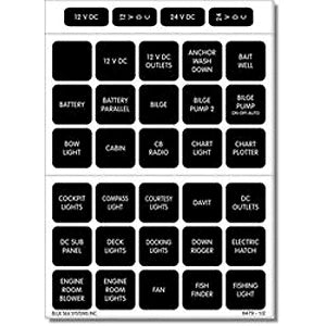 Label Set for Blue Sea 4216 (60 Labels)