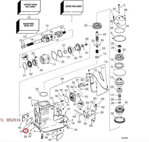 Replace Volvo Penta Retaining Ring 3852516