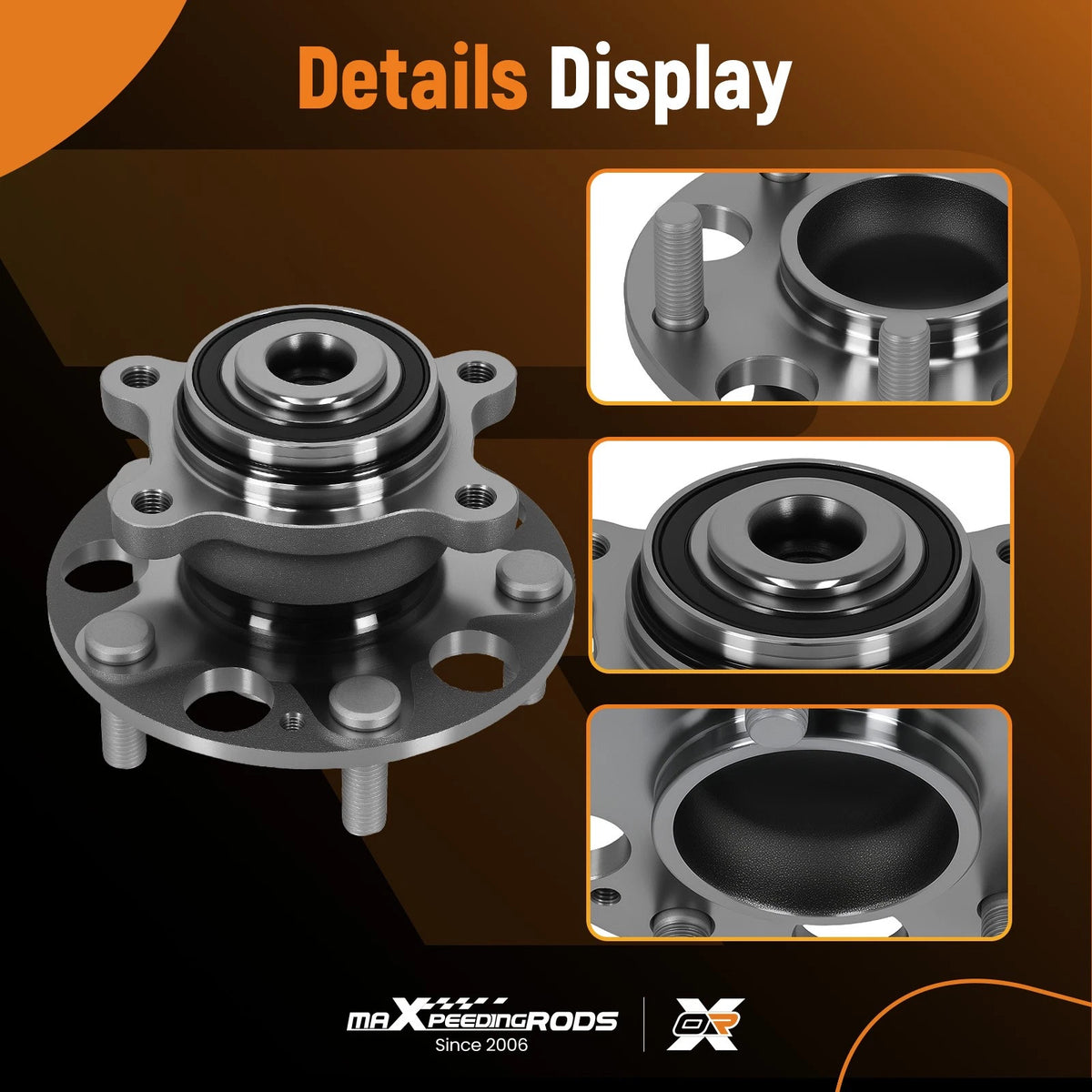 Rear Wheel Bearing Hub for Honda Civic (2006–2011) 1411-02440, 5 Bolt ABS