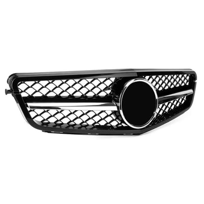 Gloss Black Front Grill for Mercedes C-Class W204 C300 C350 (2008–2014)