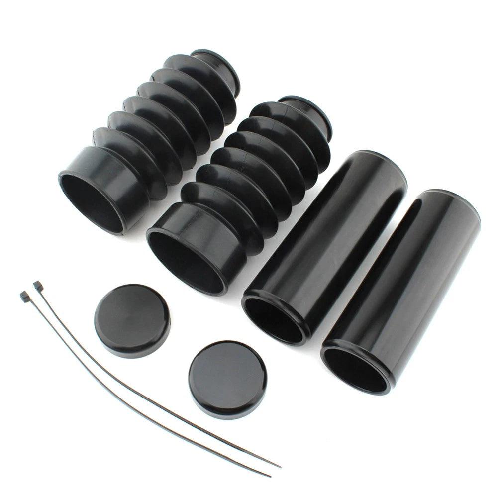 Front Fork Cover Tube Cap Kit Protector For Harley-Davidson Street Bob 2018-2024