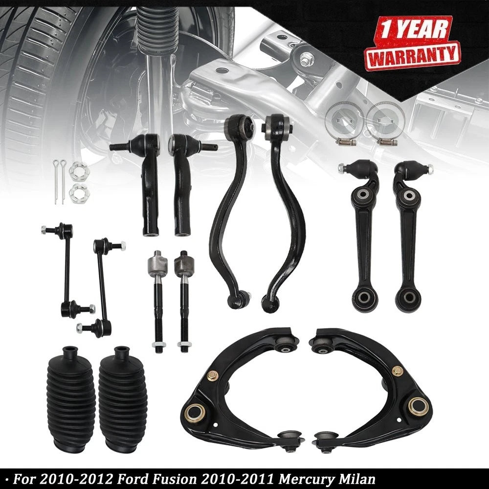 14 Piece Control Arm Kit for Ford MKZ, Fusion, Milan (2010–2012)
