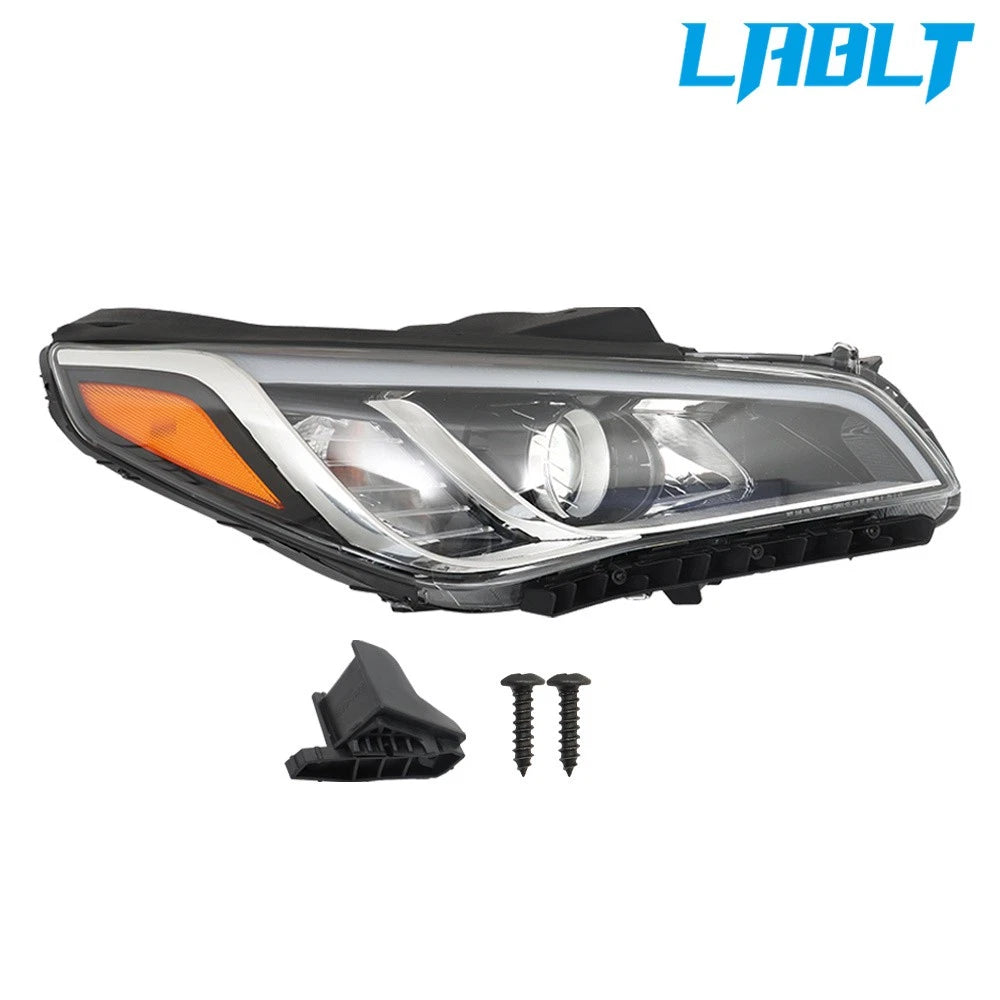 Right Side Headlight Assembly Halogen for Hyundai Sonata (2015–2017)