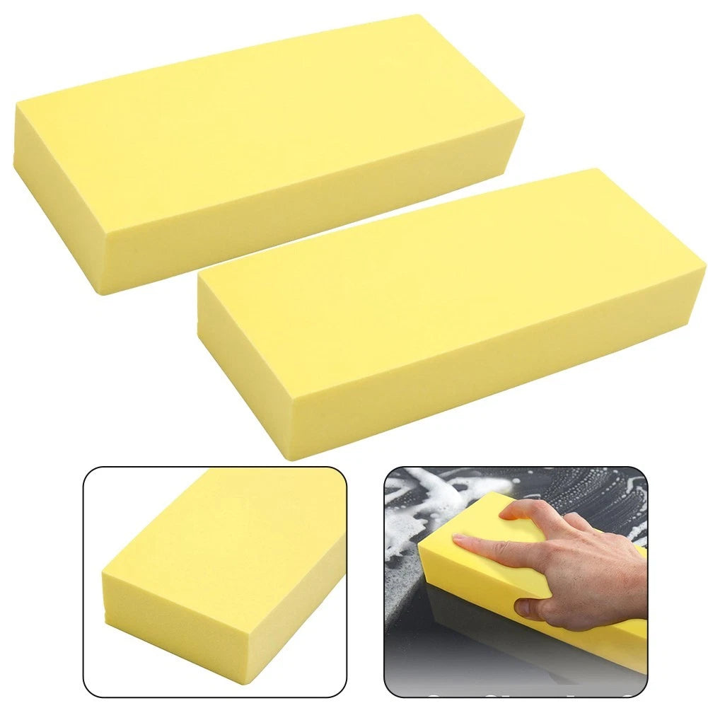 2Pcs Water Absorbing Sponge Foam Block for Car Cleaning