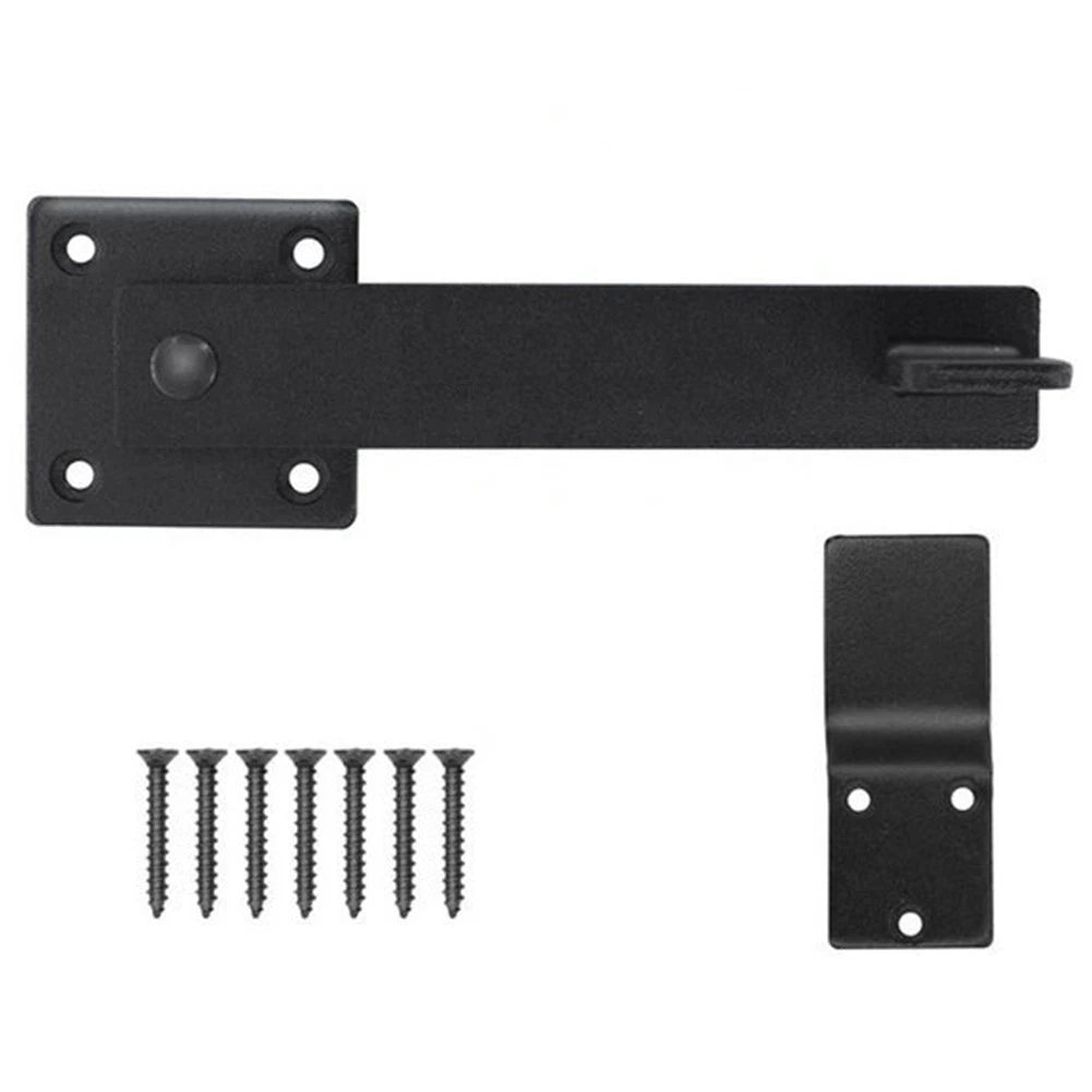 Double Gate Lock for Barn Door Fence (Heavy Duty, Reversible)